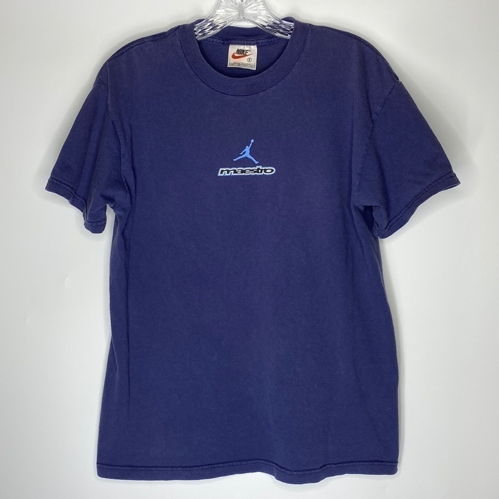 Vintage Nike Michael Jordan Air Jordan Jumpman Maestro Blue TShirt Small 90s